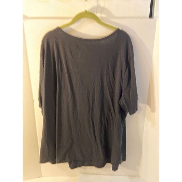 Terra Sky 3x black top shirt 24-26w rn#52469 - Picture 3 of 6
